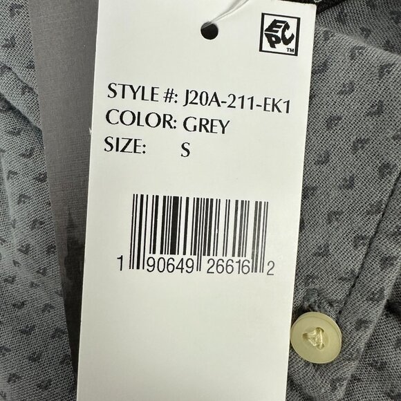 Jachs New York Mens Classic Fit Grey Button-Up Shirt Size Small - Picture 5 of 7